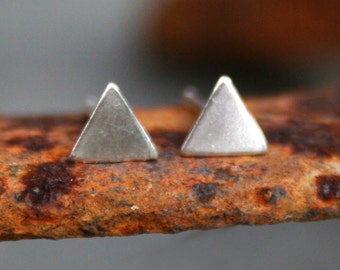 Sterling Silver Post Earrings - Triangles