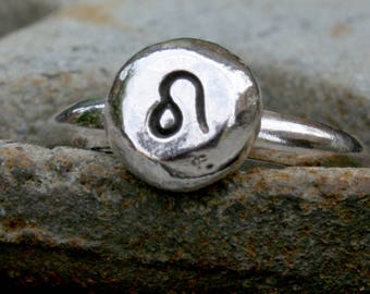 Custom Zodiac Ring - Sterling Silver Astrology Ring