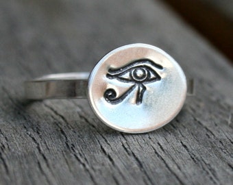 Sterling Silver Ring - Eye of Horus