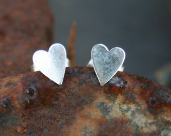 Sterling Silver Post Earrings - Little Hearts
