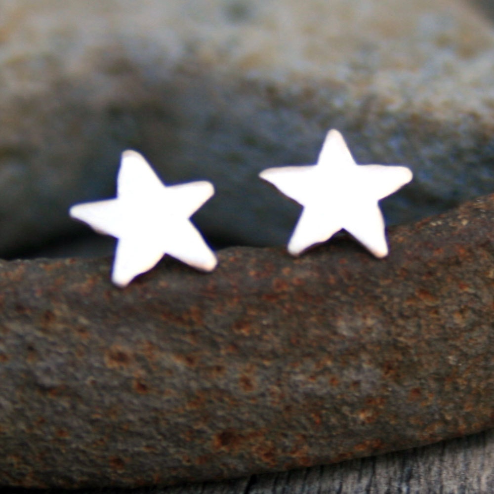 925 Sterling Silver Star on Ring & Ball Stud Post Dangle Earrings Gift