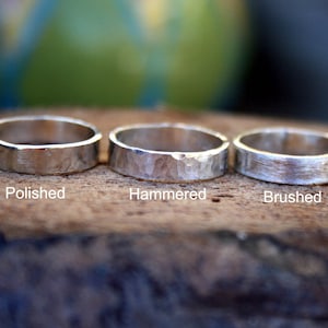 Personalized Hand Stamped Jewelry Custom Sterling Silver Ring Tribal Design image 5