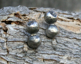 Sterling Silver Rustic Post Earrings