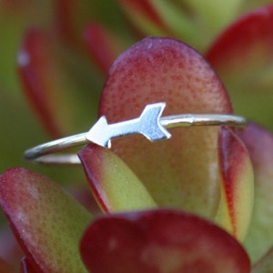 Sterling Silver Arrow Stacking Ring