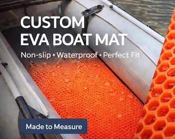 Boat Flooring Mat | Non-Slip Inflatable Boat Deck Mat | Waterproof Fishing Boat Floor | Made to Measure EVA Marine Carpet