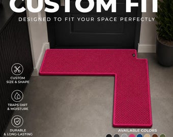 Personalized Waterproof Mat – Mat for kitchen drawers and shelves, Custom Size & Shape, Kitchen Mat, Entryway Rug, Made to Measure