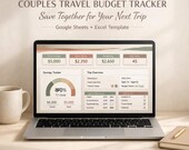 Couples Travel Budget Spreadsheet, Vacation Savings Tracker, Budget Template for Couples, Google Sheets Budget, Excel Travel Planner