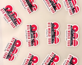 City Skyline World Tour Stickers