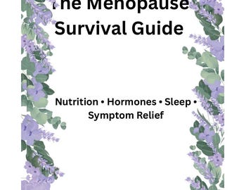 Menopause Survival Guide for Women 40+ | Hot Flash Relief, Symptom Tracker, Hormone & Sleep Support | Instant Download