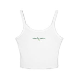 matcha mama tank top | matcha tea graphic crop tank