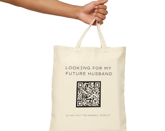 Looking for My Future Husband Tote Bag | QR Code Design