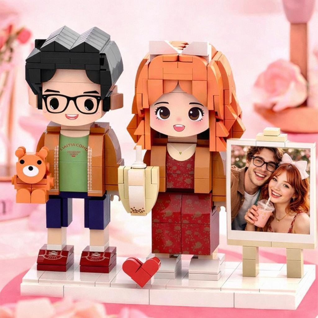 Custom Photo to Lego Bricks Mini Figure Custom Portrait Gift Happy ...