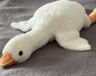 Floppy Goose Plush Toy – Soft White Stuffed Duck Pillow, Cozy Decor 50cm