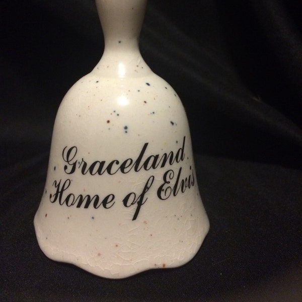 Graceland Home of Elvis speckled bell ~ Made in Japan