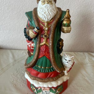 Vintage Santa Claus - Music Box- A Merry Ole Soul - Christmas- Xmas -