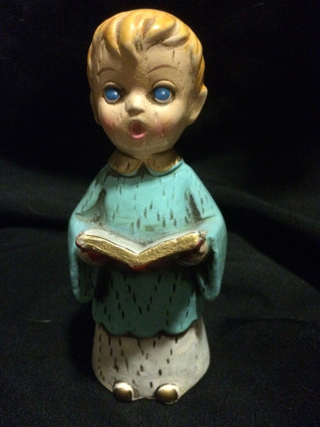 Mid Century Chalkware Choir Boy Made in Japan Etsy