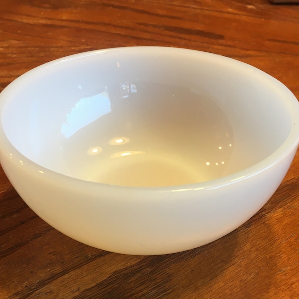 Fire King Oven Ware Milk Glass 5 inch Bowl - Cereal/Soup bowl