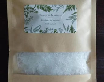 100 % reine, natürliche Mentholkristalle – Kristalline Minze – Für Kosmetik und Wellness