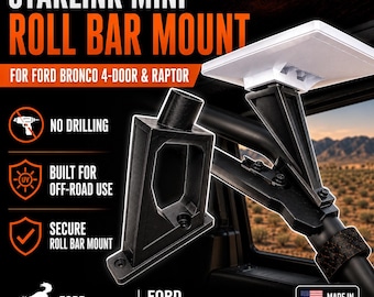 Ford Bronco Starlink Mini Rear Roll Bar Mount for 4-Door & Raptor