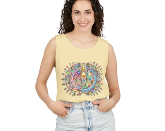Débardeur mandala sirène - Graphique de sirène bohème coloré