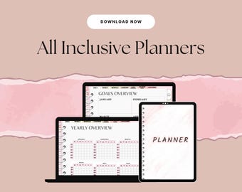 Jährlicher Wochenplaner: Ziele, To-Do Liste, Habit Tracker (Digitaler Download)