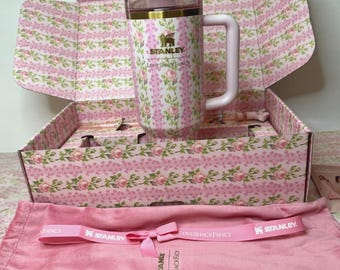 Stanley X Love Shack Fancy Quencher Tumbler Cup- Blooming Heirloom Edition 40 Oz