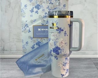 AUTHENTIC NEW Stanley x Love Shack Fancy 40oz tumbler Everblooming Rosettes