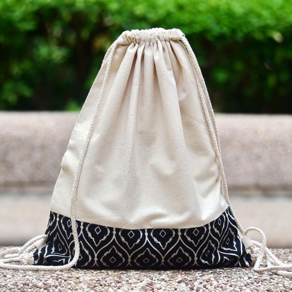 Handmade Indian Drawstring Backpack Amazon.com: Touchstone Drawstring Bags Traditional Indian  main image 3