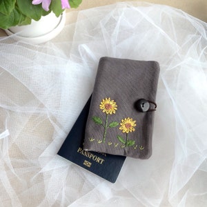 Passport sleeve, passport cover, fabric passport case, pouch (PC-20) RS