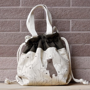 3 in 1 Handtasche / Schultertasche / Crossbody Bag ~ Eisbären (A61)