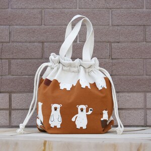 3 in 1 Handtasche / Schultertasche / Crossbody Bag ~ Eisbär (A94)