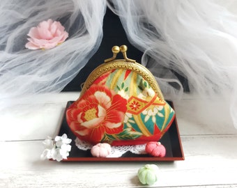 Japanese Kimono Fabric - Small Clutch / Coin Purse (JS-69