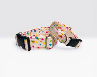 Pink Confetti Pet Collar