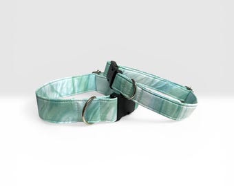 Mint Marble Pet Collar