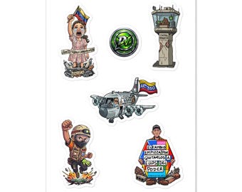 Aufkleberbogen für venezolanische Helden