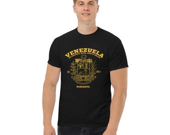 Venezuela Vintage Heritage Crest Unisex Classic T-Shirt – Venezolanischer Stolz & Margarita Classic Emblem