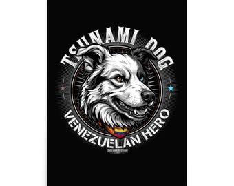 Tsunami-Poster: Der vierbeinige Held, der niemals aufhörte zu suchen.