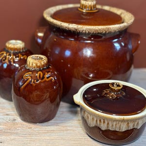 Hull and pulrl brown dip pottery