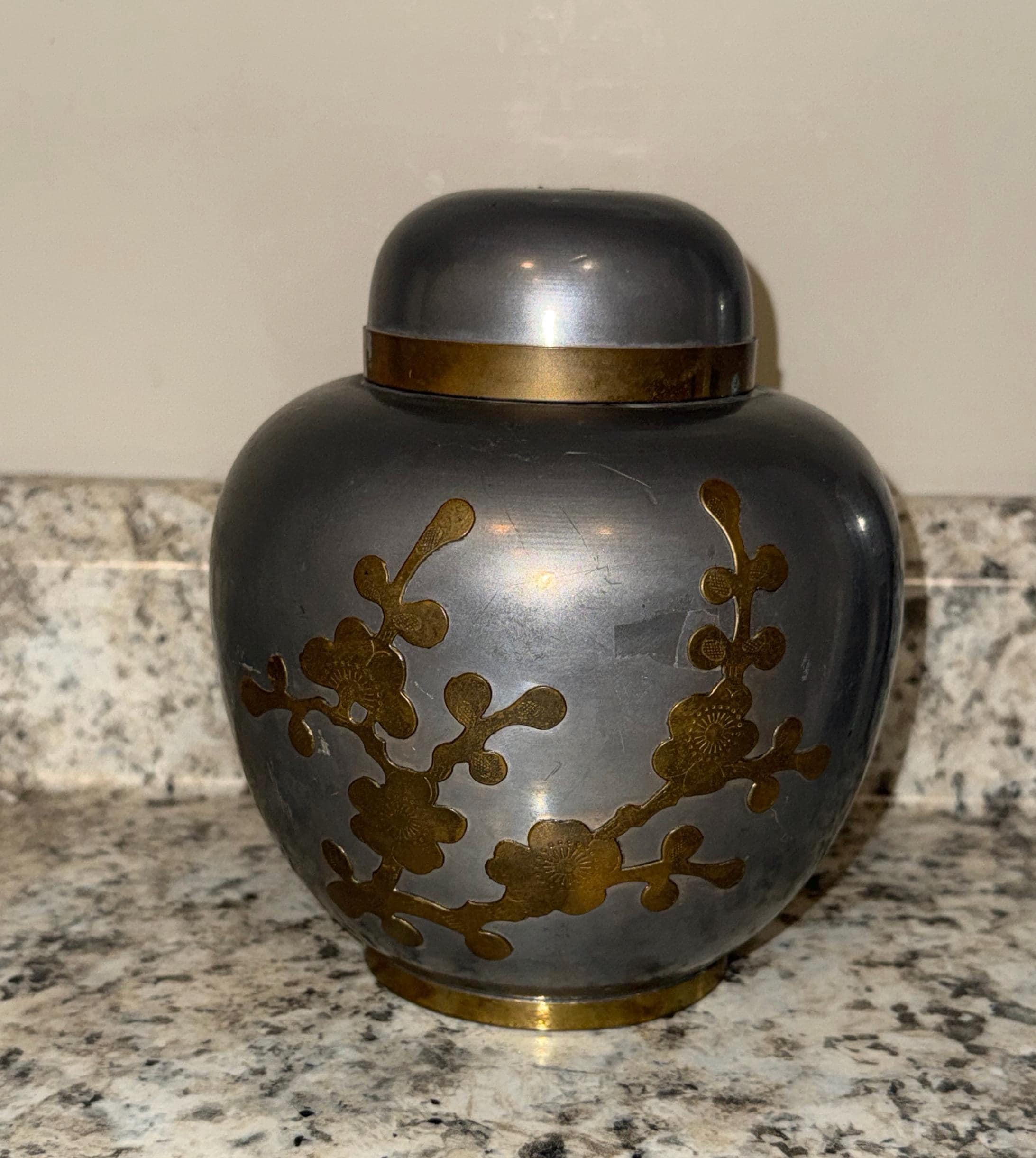 Pewter Chinese Tea Caddy - Etsy