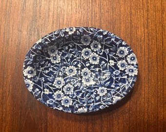 Royal Crownford Blue Calico Soap Dish