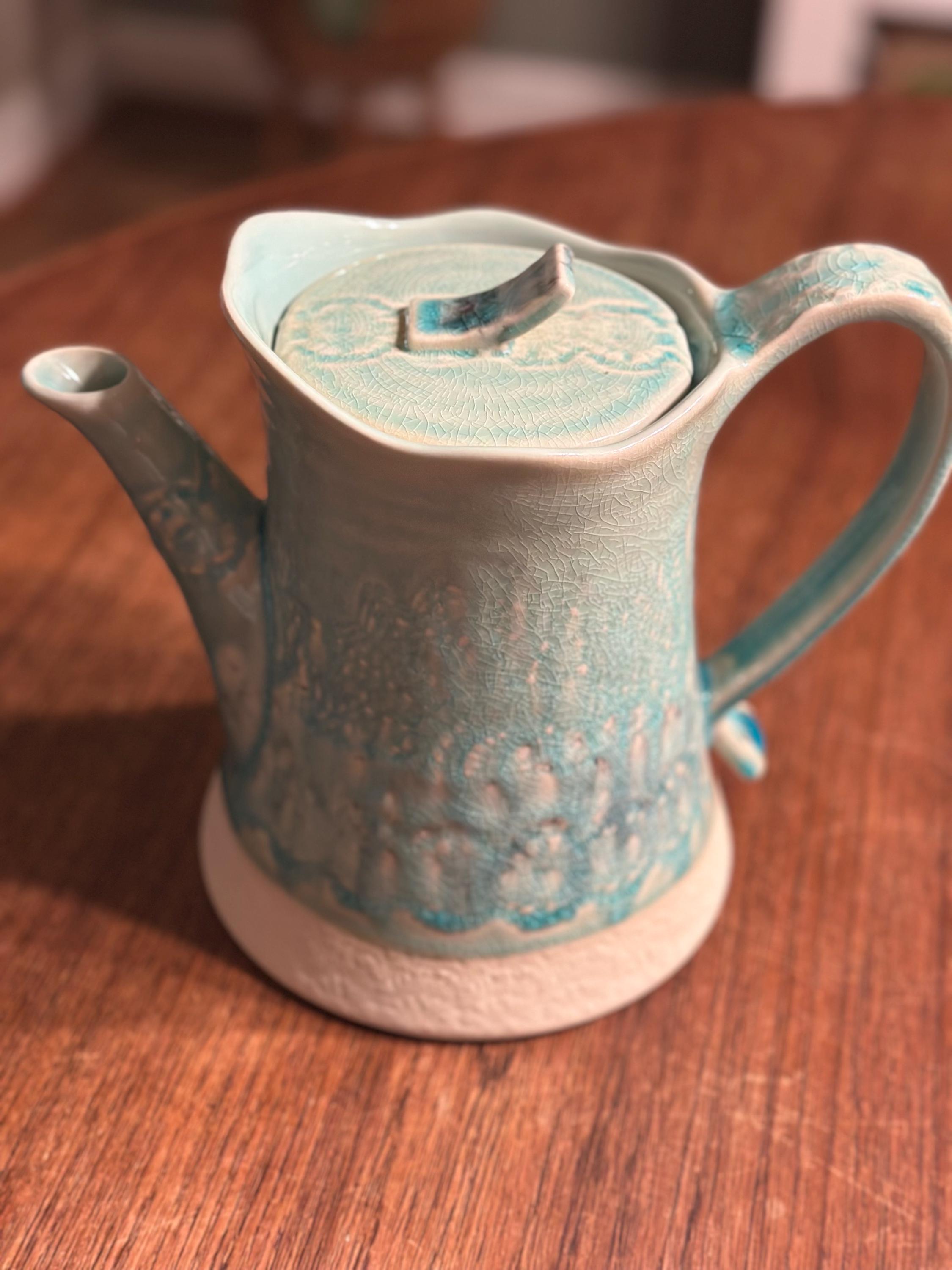Anthropologie Teapot - Etsy
