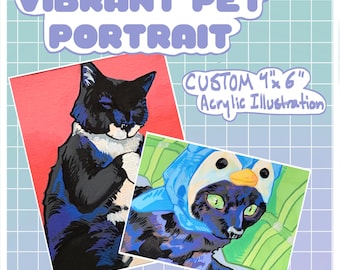 Vibrant Personal Pet Portrait
