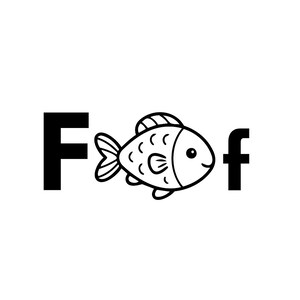 The letter "Ff" handwriting worksheet