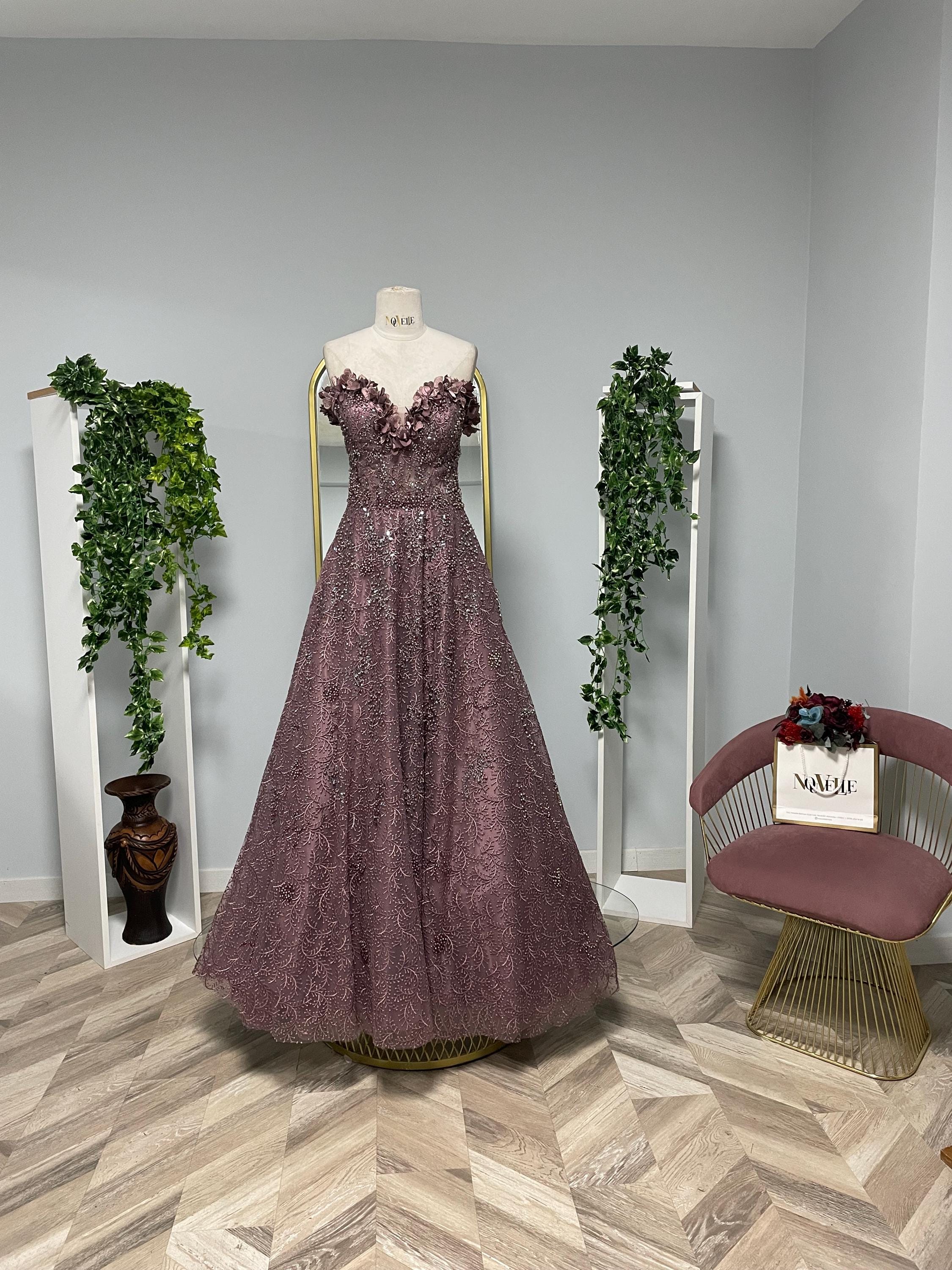 Royal Purple Gown - Etsy