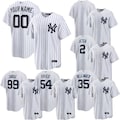 Personalized Yankees White Baseball Jersey, Custom Name Number, Embroidered Gift