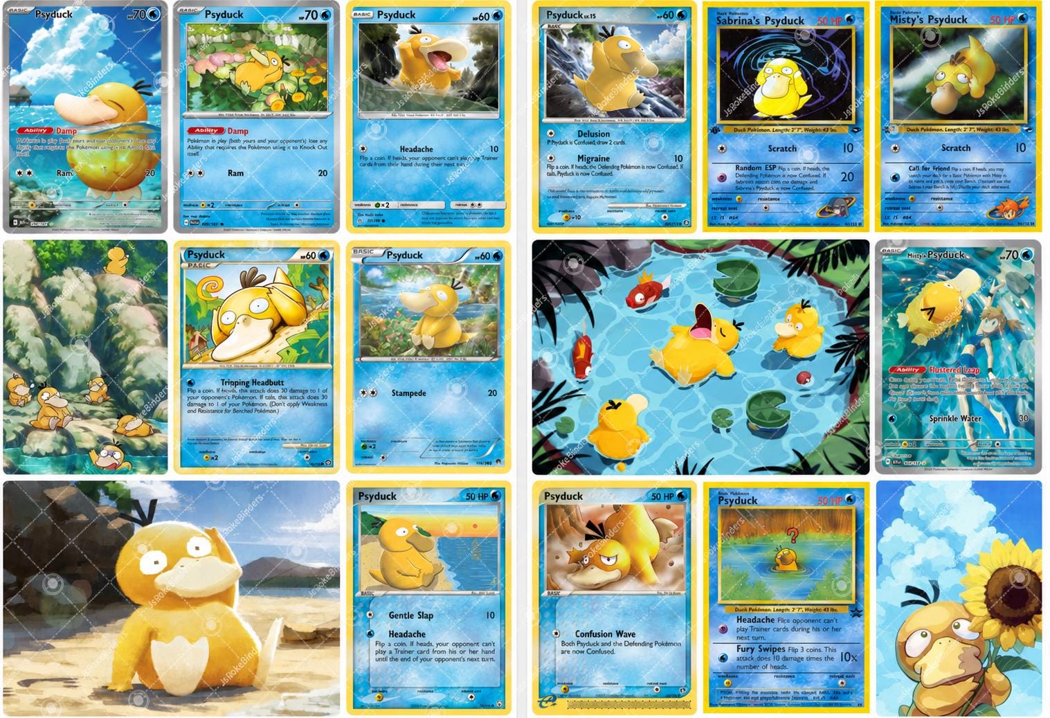 Psyduck Card Binder - Etsy