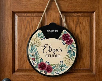 Custom Office Door Spinner Sign, Personalized Work Status Indicator, Funny Busy Sign, Manager Office Decor, Coworker Gift Idea