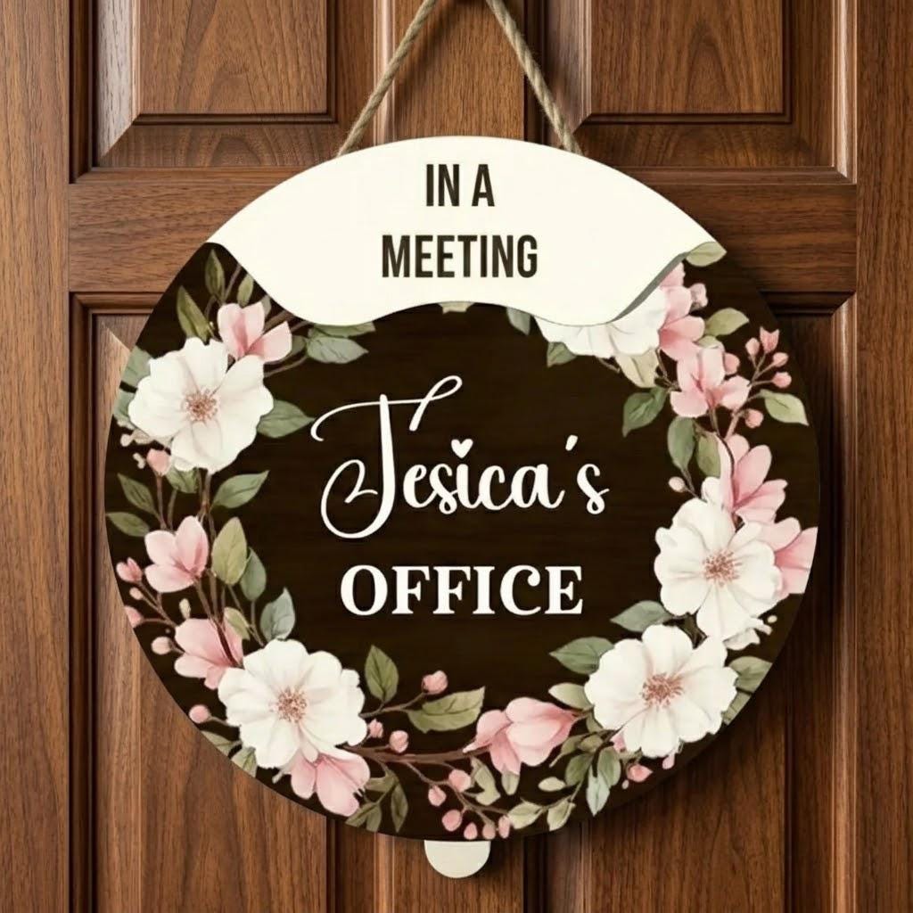 Work Availability Sign Personalized Rotating Office Door Sign, Custom Work Status Spinner ...