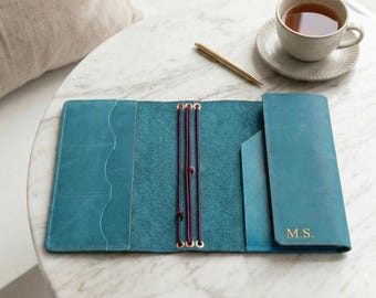 100% echtes Leder-Journal, personalisiertes Leder-Journal, benutzerdefiniertes Leder-Notebook-Cover, nachfüllbares A5-Leder-Journal