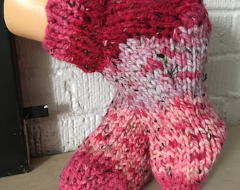 Slipper Socks, hand knitted